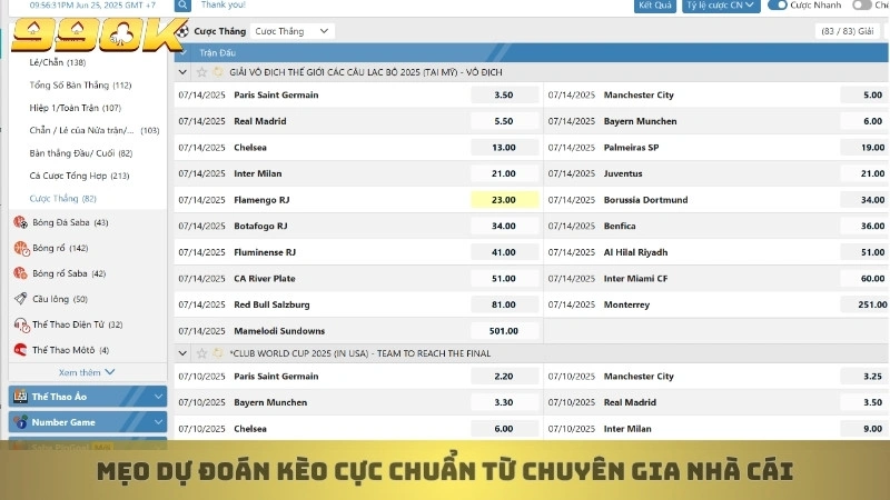 Mẹo dự đoán kèo cực chuẩn từ chuyên gia nhà cái