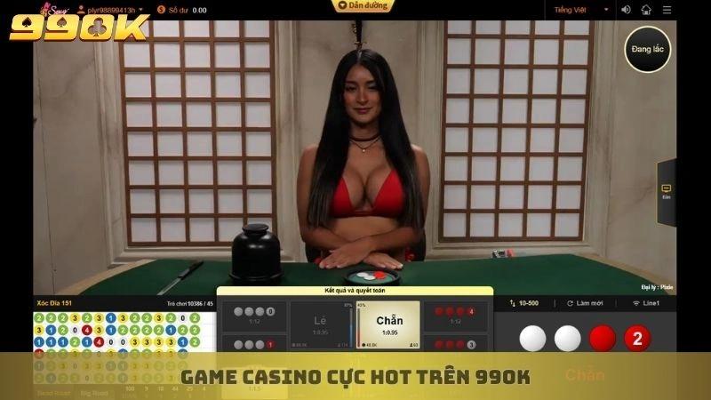 Game Casino cực hot trên 99ok