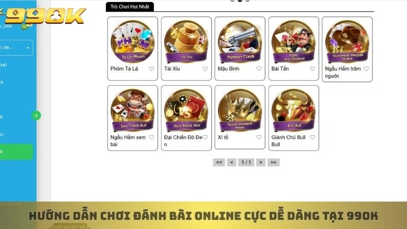Hướng dẫn chơi đánh bài online cực dễ dàng tại 99ok