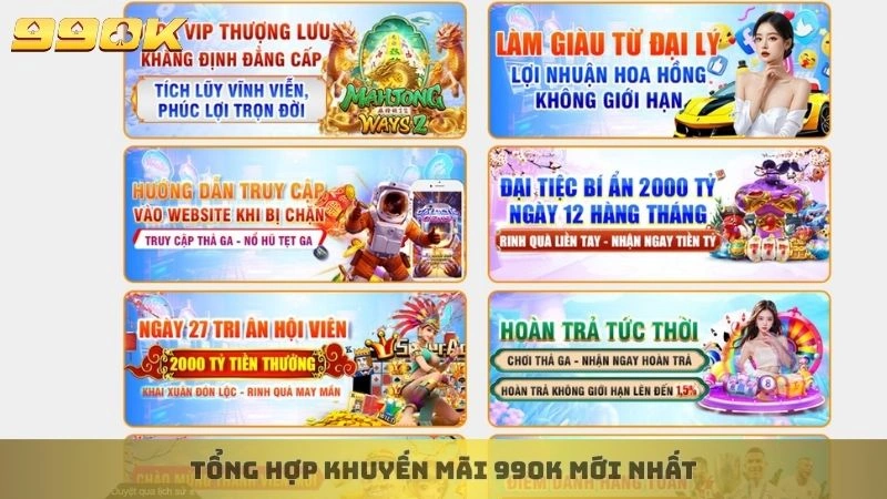 Tổng hợp khuyến mãi 99ok mới nhất