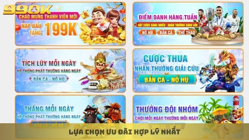 Lựa chọn ưu đãi hợp lý nhất