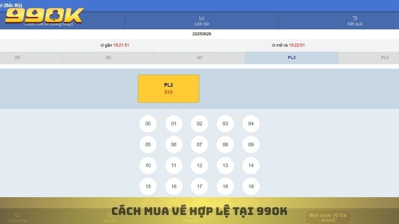 Cách mua vé hợp lệ tại 99ok