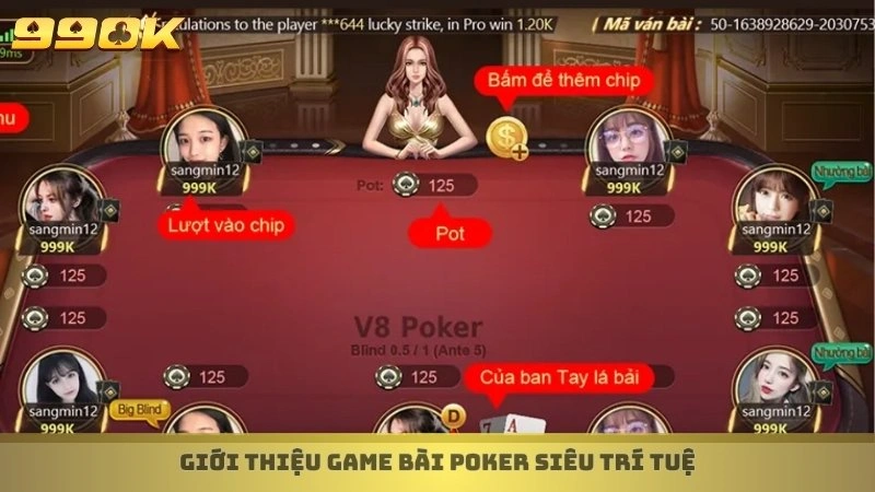 Giới thiệu game bài Poker siêu trí tuệ