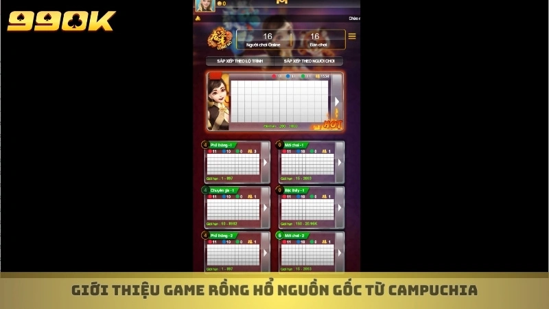 Giới thiệu game Rồng hổ nguồn gốc từ Campuchia