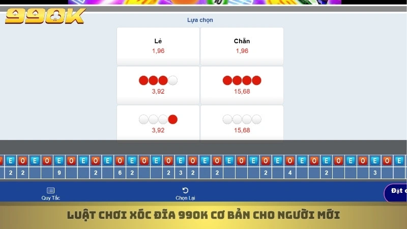 Luật chơi Xóc đĩa 99ok cơ bản cho người mới